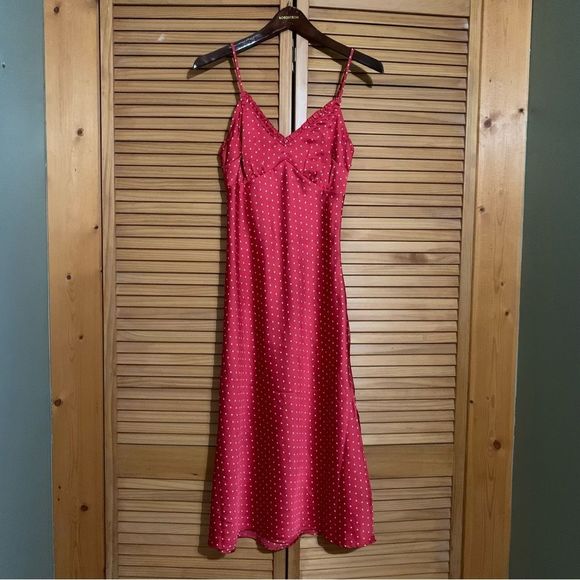 Red/White Maxi Holiday Dress Size Small - Picture 1 of 8